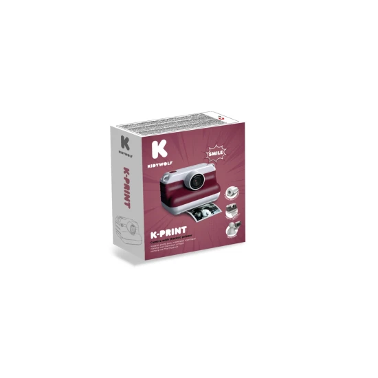 Instantní fotoaparát Kidyprint Kidywolf K-Print Bordeau