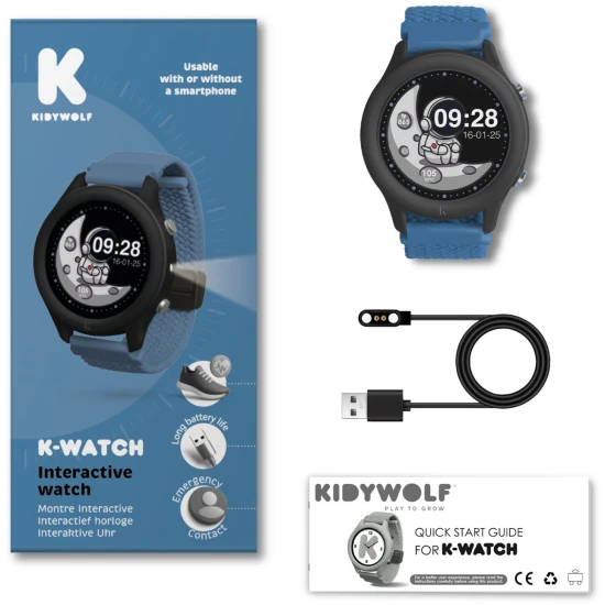 Interaktivní hodinky Kidywolf K-Watch Blue