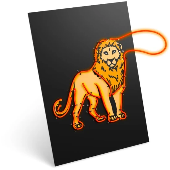 Kreativní sada Kidywolf Kidyneon Orange