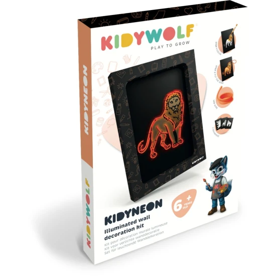 Kreativní sada Kidywolf Kidyneon Orange