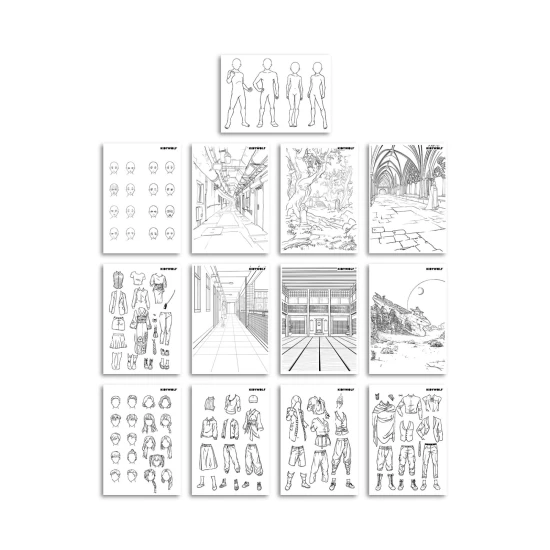 Kidydraw Light Manga S: Tablet pro kreslení a vytváření módních návrhů