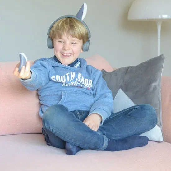 Kidywolf Dětská audio sluchátka Vlk Dětská audio sluchátka s oušky Vlk. Dětský svět plný hudby s Kidywolf.