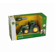 Traktor John Deere 6215 R s čelním nakladačem