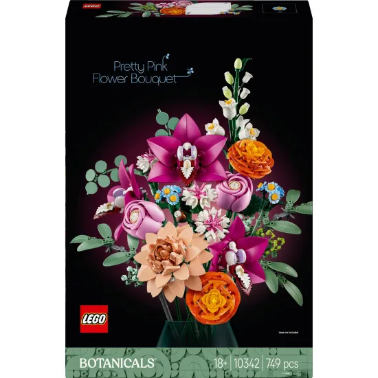 LEGO Botanicals 10342 Krásná kytice růžových květin LEGO Botanicals – nádherná kytice růžových květů