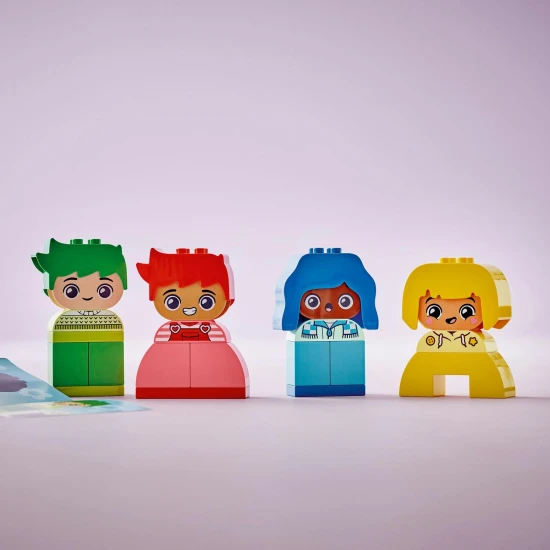 Hračka LEGO® DUPLO® Moje První Pocity a Emoce pro batolata s měnitelnými výrazy obličeje