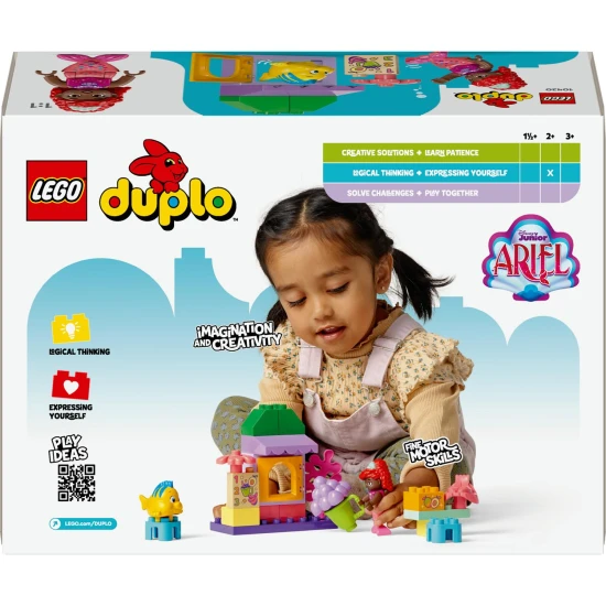 LEGO DUPLO stavebnice s Ariel a Šupinkou u hravého stánku s kávou