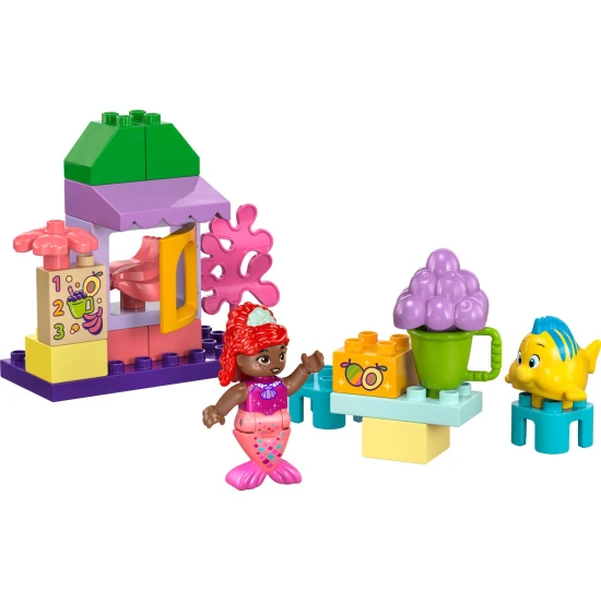 LEGO DUPLO stavebnice s Ariel a Šupinkou u hravého stánku s kávou