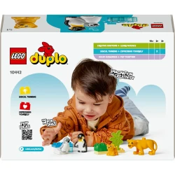 LEGO DUPLO 10442 Rodinky divokých zvířat: Tučňáci a lvi
