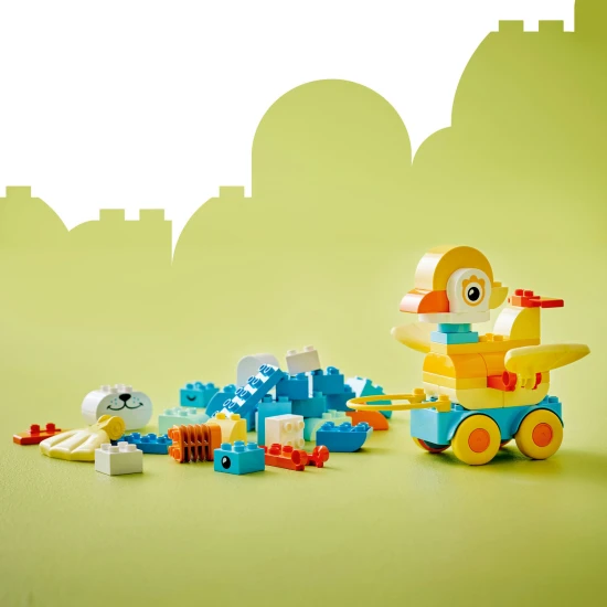 LEGO DUPLO 3 v 1 Zviratka na koleckach 10448 – kachna, ryba a pejsek stavebnice pro deti