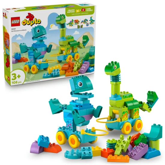 LEGO DUPLO 10451 3 v 1 Dinosauři na kolečkách