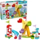 LEGO DUPLO Zábavní park s figurkami Peppy, Cili a Danyho na ruském kole a skluzavce.