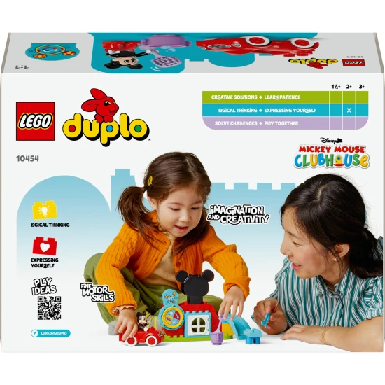 LEGO DUPLO Mickey Mouseův klub s interaktivním kolem a sestavitelným autíčkem	