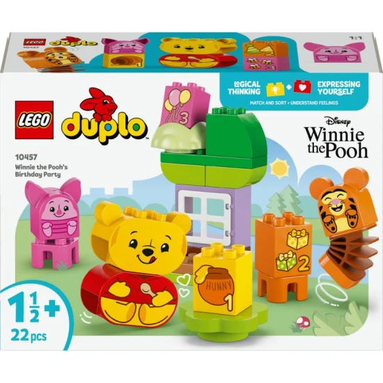 LEGO DUPLO 10457 – Narozeninová oslava Medvídka Pú s figurkami a dárky