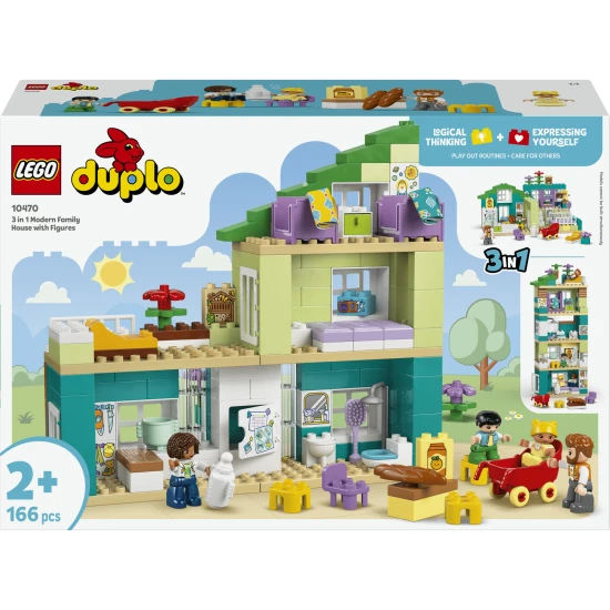 LEGO DUPLO 10470 Moderní rodinný dům 3 v 1 s minifigurkami