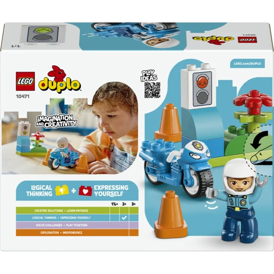 LEGO DUPLO 10471 Modrá policejní motorka