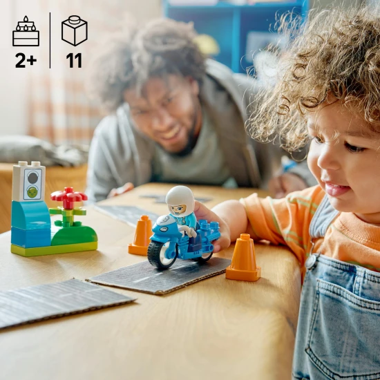 LEGO DUPLO 10471 Modrá policejní motorka