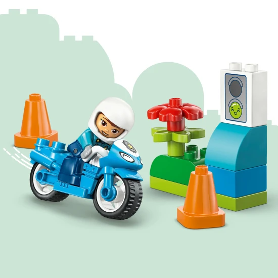 LEGO DUPLO 10471 Modrá policejní motorka