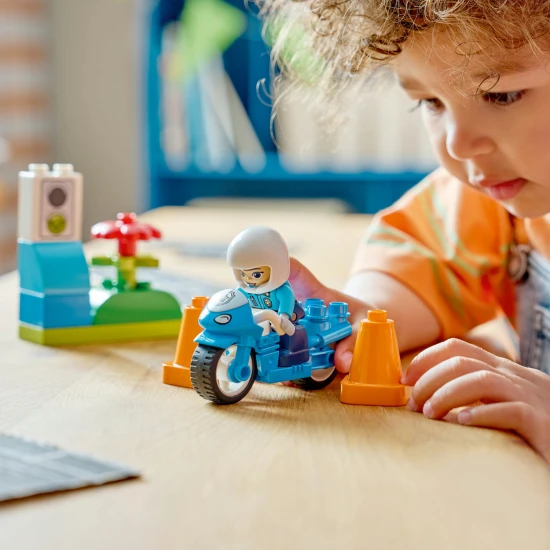 LEGO DUPLO 10471 Modrá policejní motorka