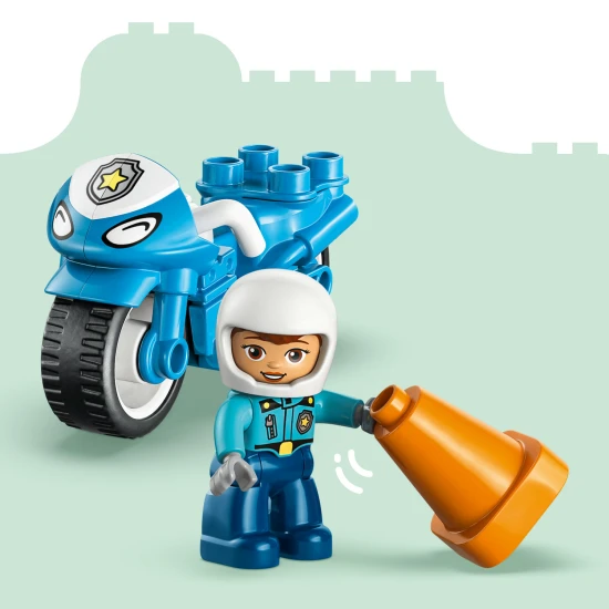LEGO DUPLO 10471 Modrá policejní motorka