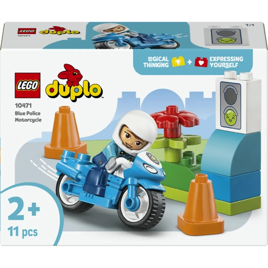 LEGO DUPLO 10471 Modrá policejní motorka