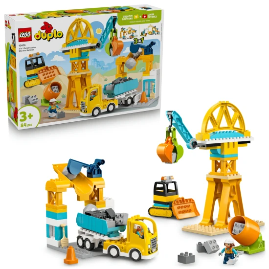 LEGO DUPLO 10476 Staveniště a vozidla 3 v 1