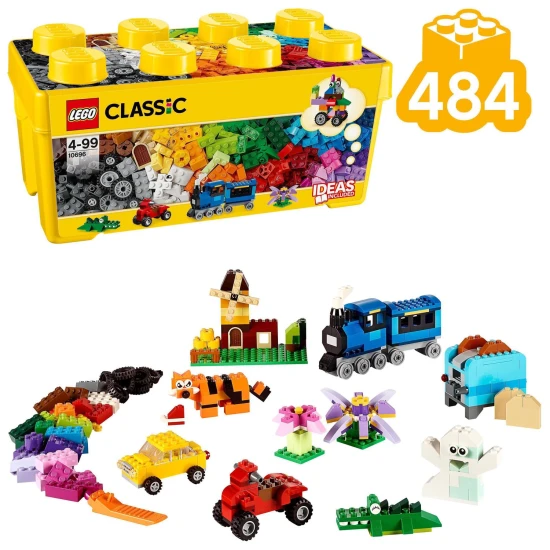 LEGO Classic Střední kreativní box s barevnými kostkami a doplňky