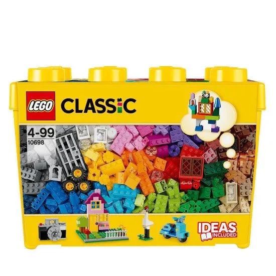 LEGO Classic Velký kreativní box: 33 barev kostek a spousta speciálních dílů pro tvorbu!