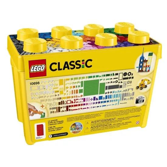 LEGO Classic Velký kreativní box: 33 barev kostek a spousta speciálních dílů pro tvorbu!