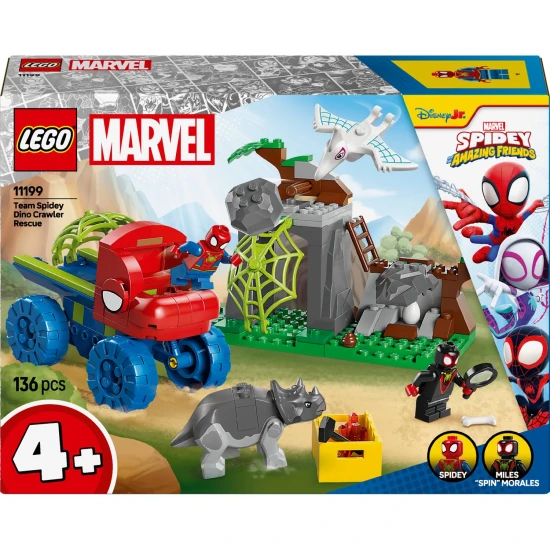 LEGO MARVEL 11199 Spideyho tým a záchrana dinosaurů s truckem LEGO® Marvel 11199: Spideyho tým a záchrana dinosaurů s truckem – Akční minifigurky a dinosauři.