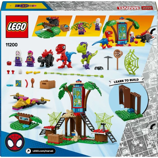 LEGO MARVEL 11200 Spidey, Gobby a bitva raptorů v základně na stromě LEGO® Marvel 11200 – Spidey, Gobby a raptoria bitva na stromě se superhrdiny a dinosaury.