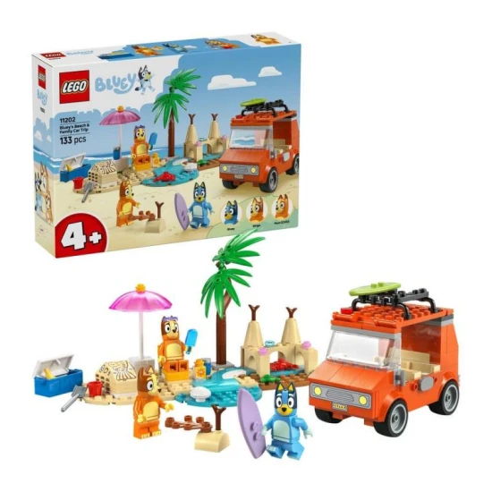 LEGO Bluey 11202 – Rodinný výlet na pláž pro malé dobrodruhy