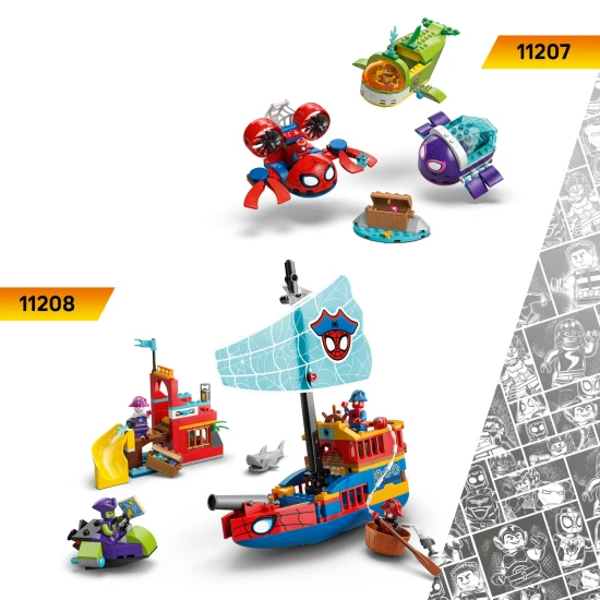 LEGO Marvel 11206 Spidey na motorce vs. Rhino