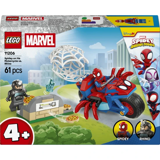 LEGO Marvel 11206 Spidey na motorce vs. Rhino