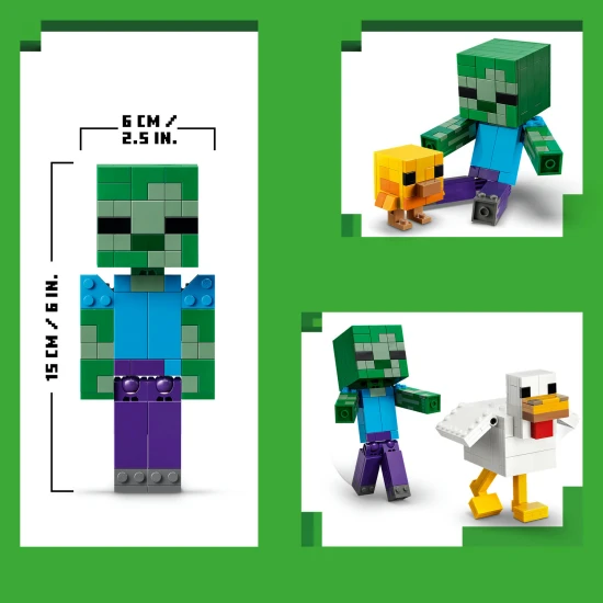 LEGO Minecraft 21582 Kuřecí žokej