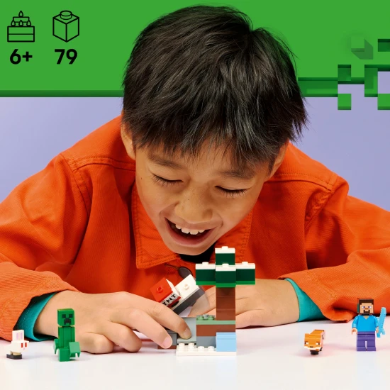 LEGO Minecraft 21583 Steve a dobrodružství v tajze