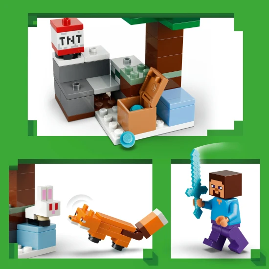 LEGO Minecraft 21583 Steve a dobrodružství v tajze