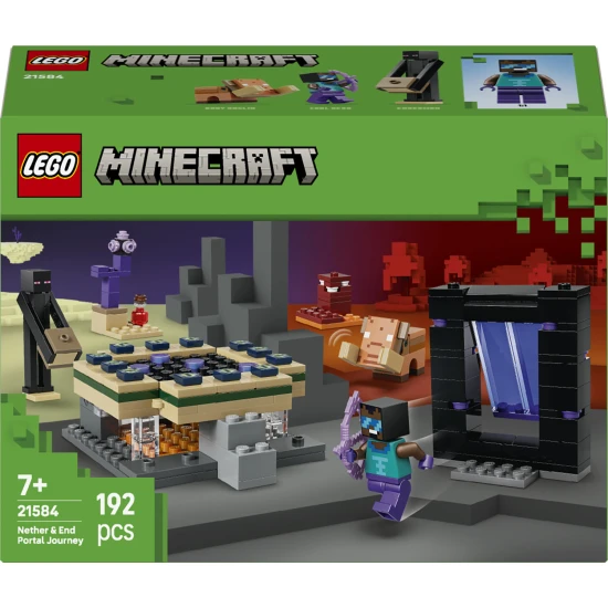 LEGO Minecraft 21584 Cesta portálem do Netheru a Endu