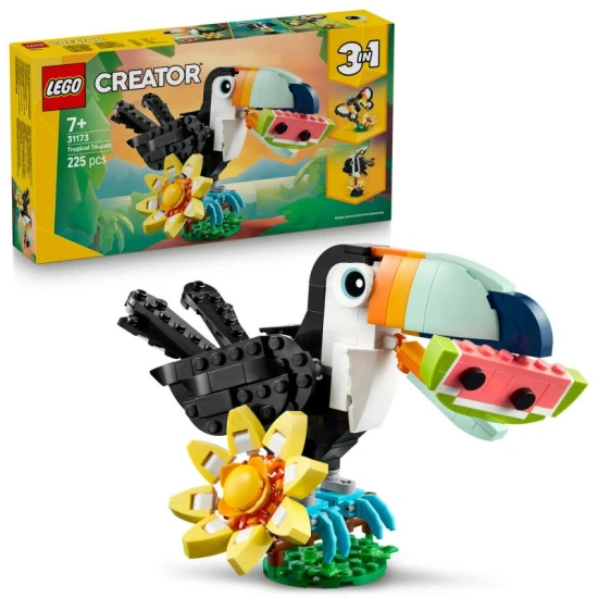 LEGO Creator 31173 – Tropický tukan a jiná divoká zvířata