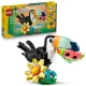 LEGO Creator 31173 – Tropický tukan a jiná divoká zvířata