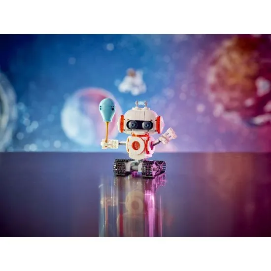 LEGO CREATOR 31164 Vesmírný robot LEGO CREATOR Vesmírný robot – robot, vesmírný pes a raketa v jednom setu s pohyblivými částmi a světelnou kostkou