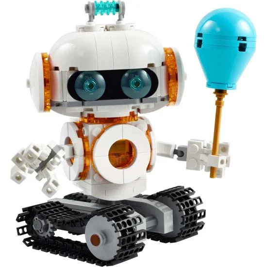 LEGO CREATOR 31164 Vesmírný robot LEGO CREATOR Vesmírný robot – robot, vesmírný pes a raketa v jednom setu s pohyblivými částmi a světelnou kostkou