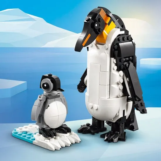 LEGO CREATOR 31165 Divoká zvířata: Pandia rodinka LEGO CREATOR Divoká zvířata: Pandia rodinka – panda s mládětem v džungli a různé přestavitelné zvířecí modely