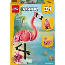 LEGO CREATOR 31170 3 v 1 Divoká zvířata: Růžový plameňák