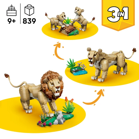 LEGO Creator 31386 Divoká zvířata: Majestátní lev LEGO Creator 31386 Divoká zvířata: Majestátní lev