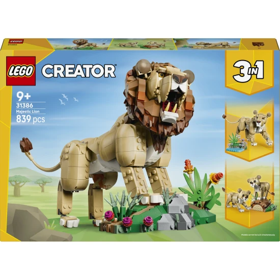 LEGO Creator 31386 Divoká zvířata: Majestátní lev LEGO Creator 31386 Divoká zvířata: Majestátní lev