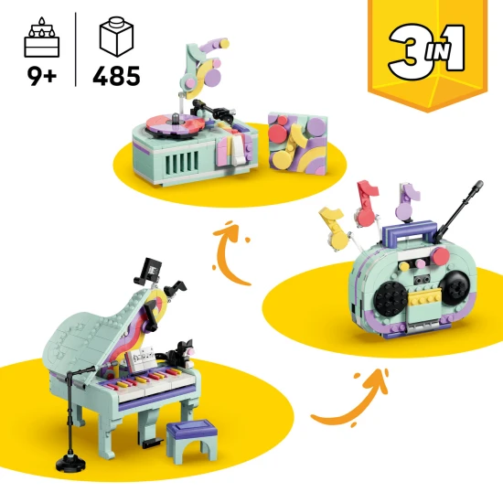 LEGO Creator 31392 Hudební dekorace: Klavír s kočkou