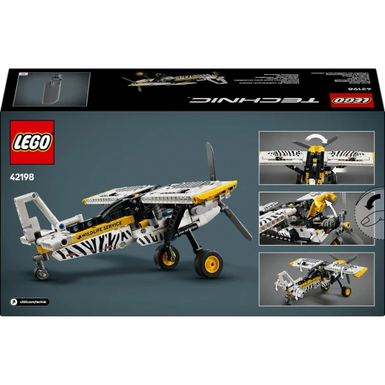 LEGO TECHNIC 42198 Letadlo do vzdálených oblastí LEGO® Technic 42198 Letadlo do vzdálených oblastí – Model s otočnou vrtulí a zebrou.