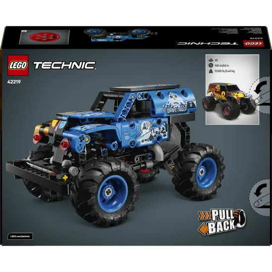 LEGO 42219 Monster Jam™ Grave Digger™ Oheň a led