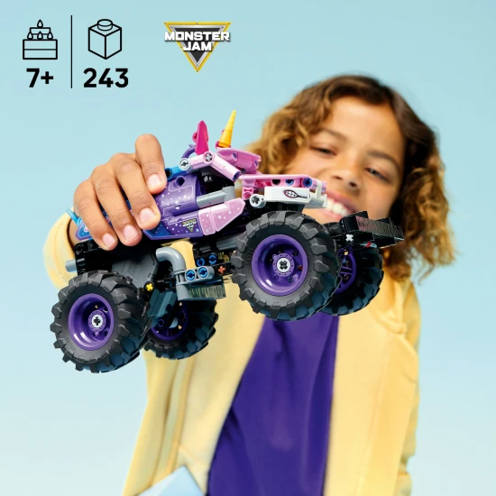 LEGO 42220 Monster Jam™ Sparkle Smash™ s natahovacím motorem