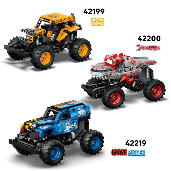 LEGO 42220 Monster Jam™ Sparkle Smash™ s natahovacím motorem